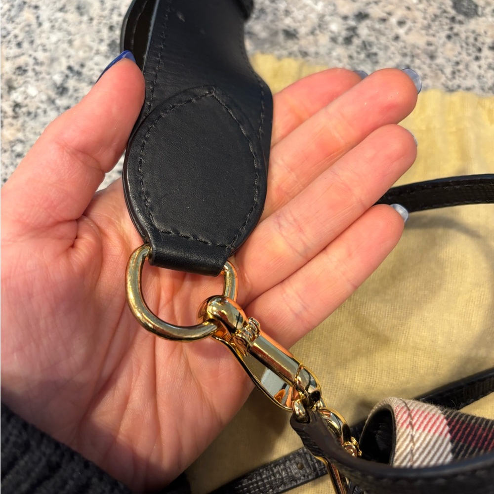 Burberry Belt Bag Crossbody Signature Check Gold Buckle w/ Dust Bag - Picture 10 of 16